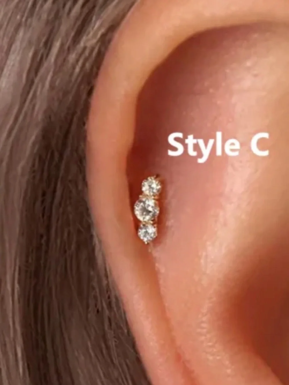 ‘Gold’ flatback Earring - Women Jewelry - Picture 3 of 7